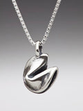 Okinawa - Fortune Cookie Charm - Silver