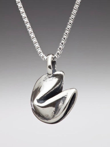 Okinawa - Fortune Cookie Charm - Silver