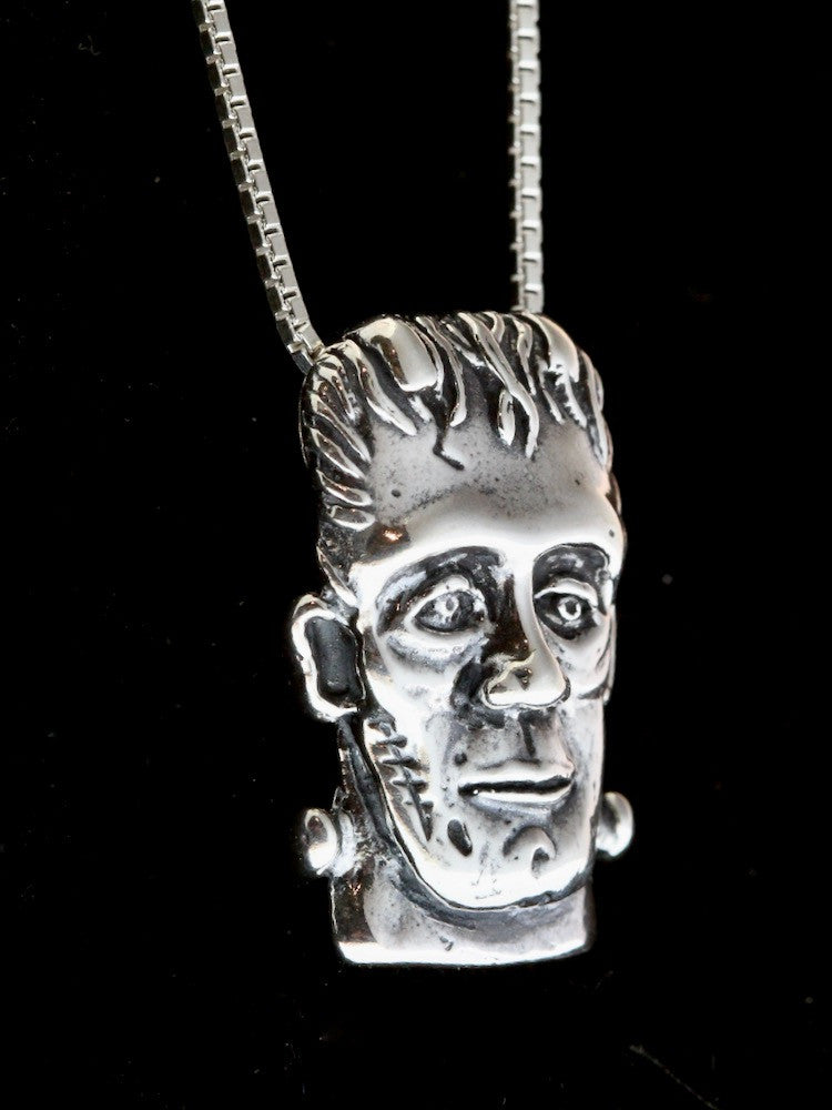 Frankenstein Pendant - Silver