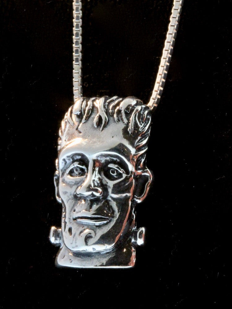 Frankenstein Pendant - Silver