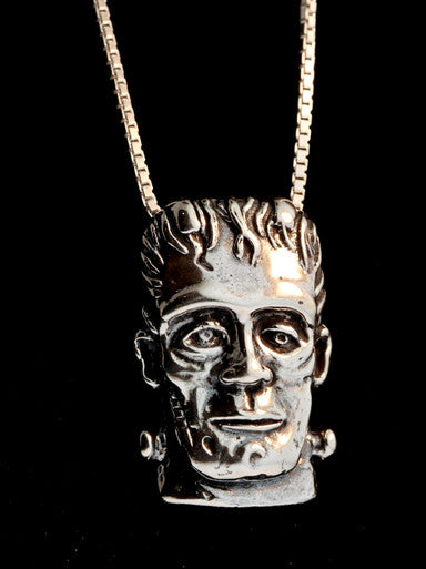 Frankenstein Pendant - Sterling Silver