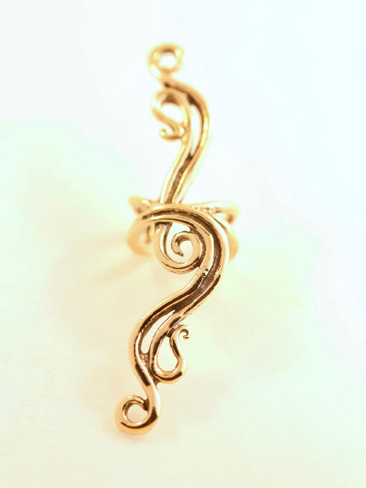French Twist Ear Cuff - 14K Gold