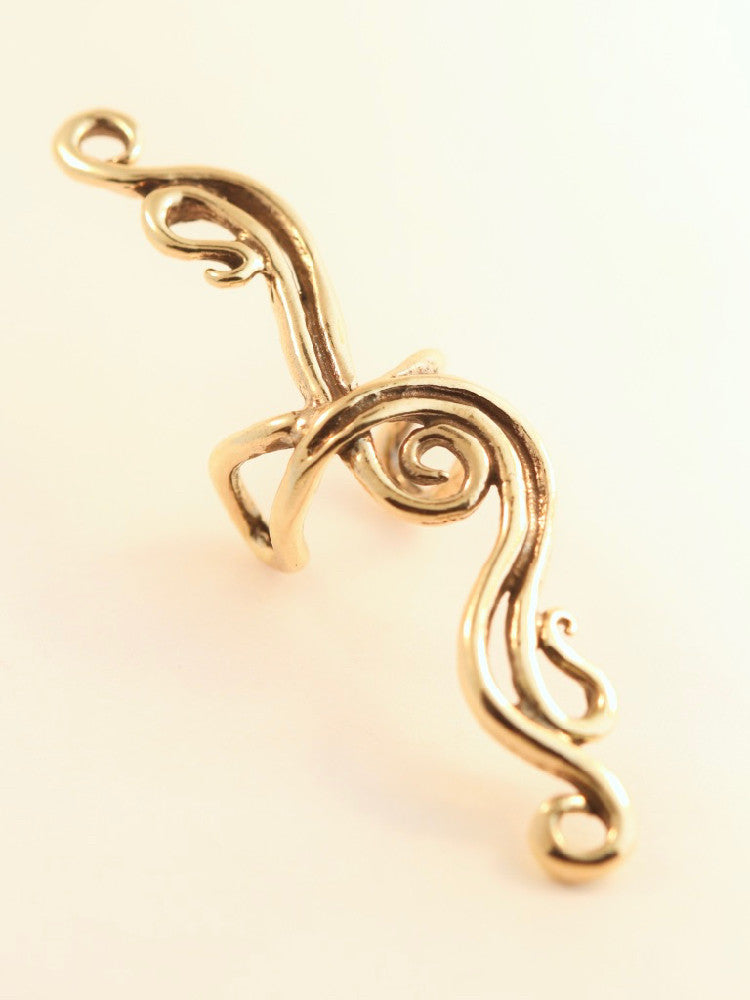 French Twist Ear Cuff - 14K Gold