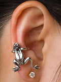 Enchanted Frog Ear Climber Cuff - Sterling Silver