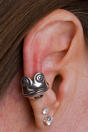 Frog Face Ear Cuff