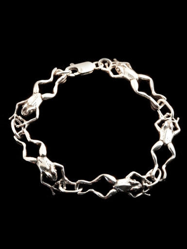 Frog Kick Bracelet - 5 Link - Sterling Silver