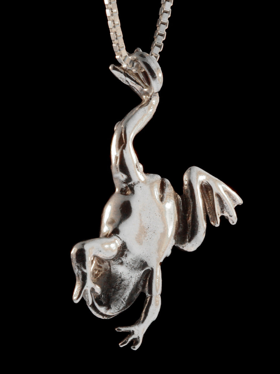 Enchanted Frog Pendant - Sterling Silver