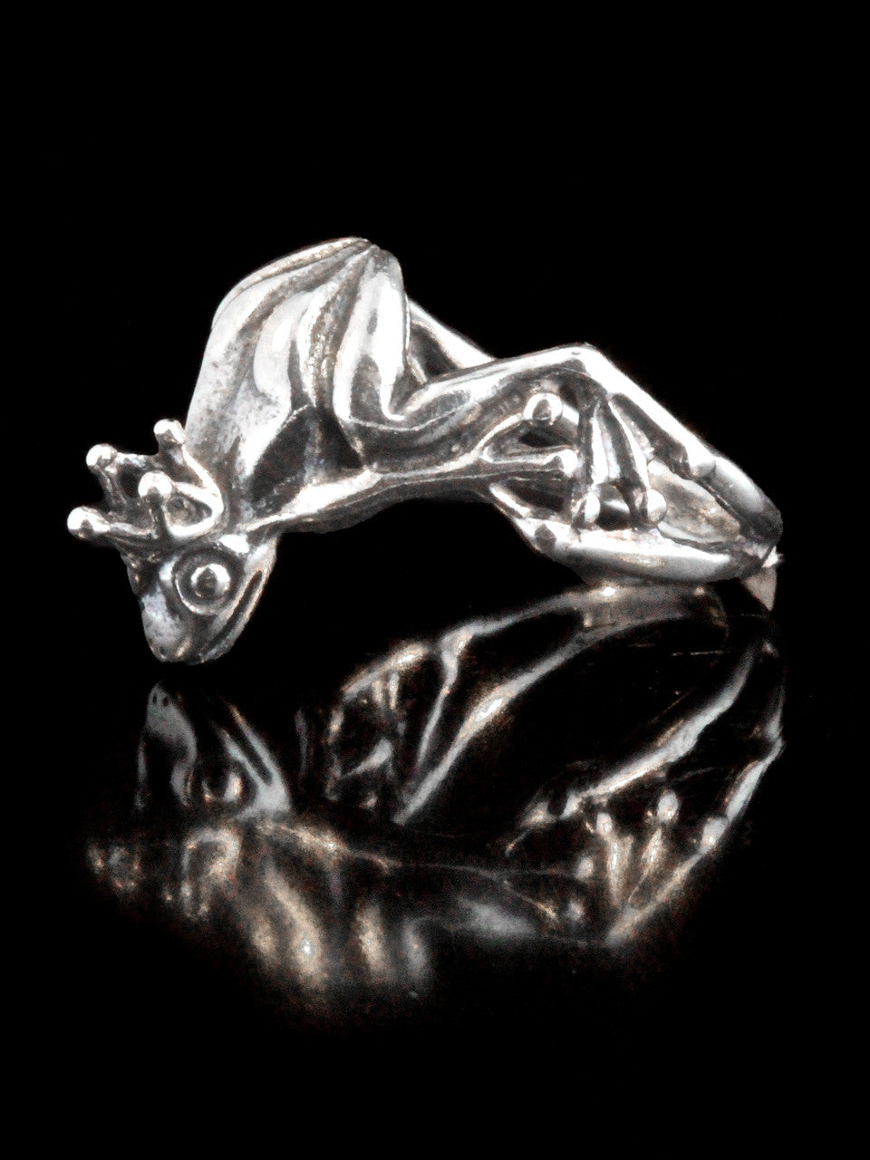 Enchanted Frog Prince Ring - Silver