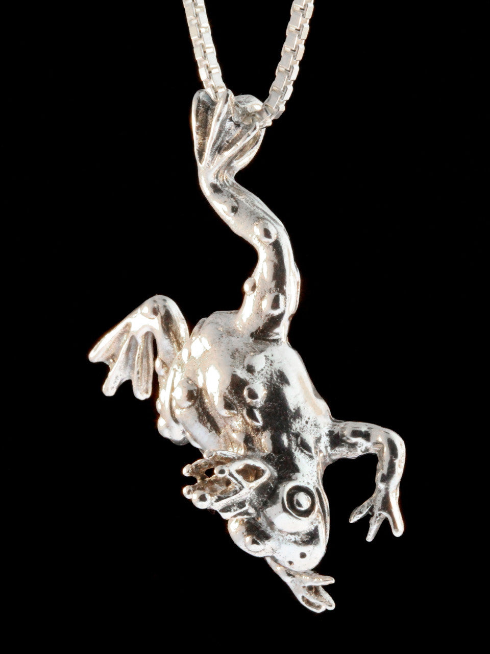 Enchanted Frog Pendant - Sterling Silver