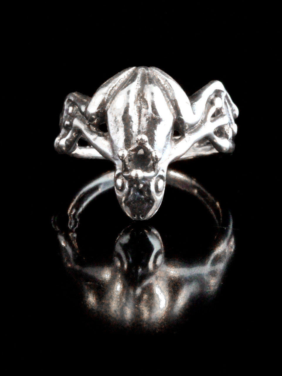 Enchanted Frog Prince Ring - Silver