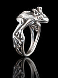Enchanted Frog Prince Ring - Sterling Silver