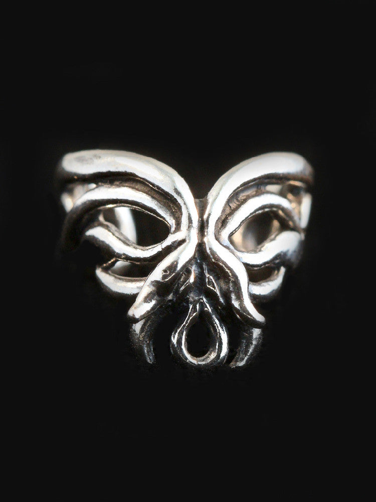 Fuchsia Flower Ear Cuff - Silver