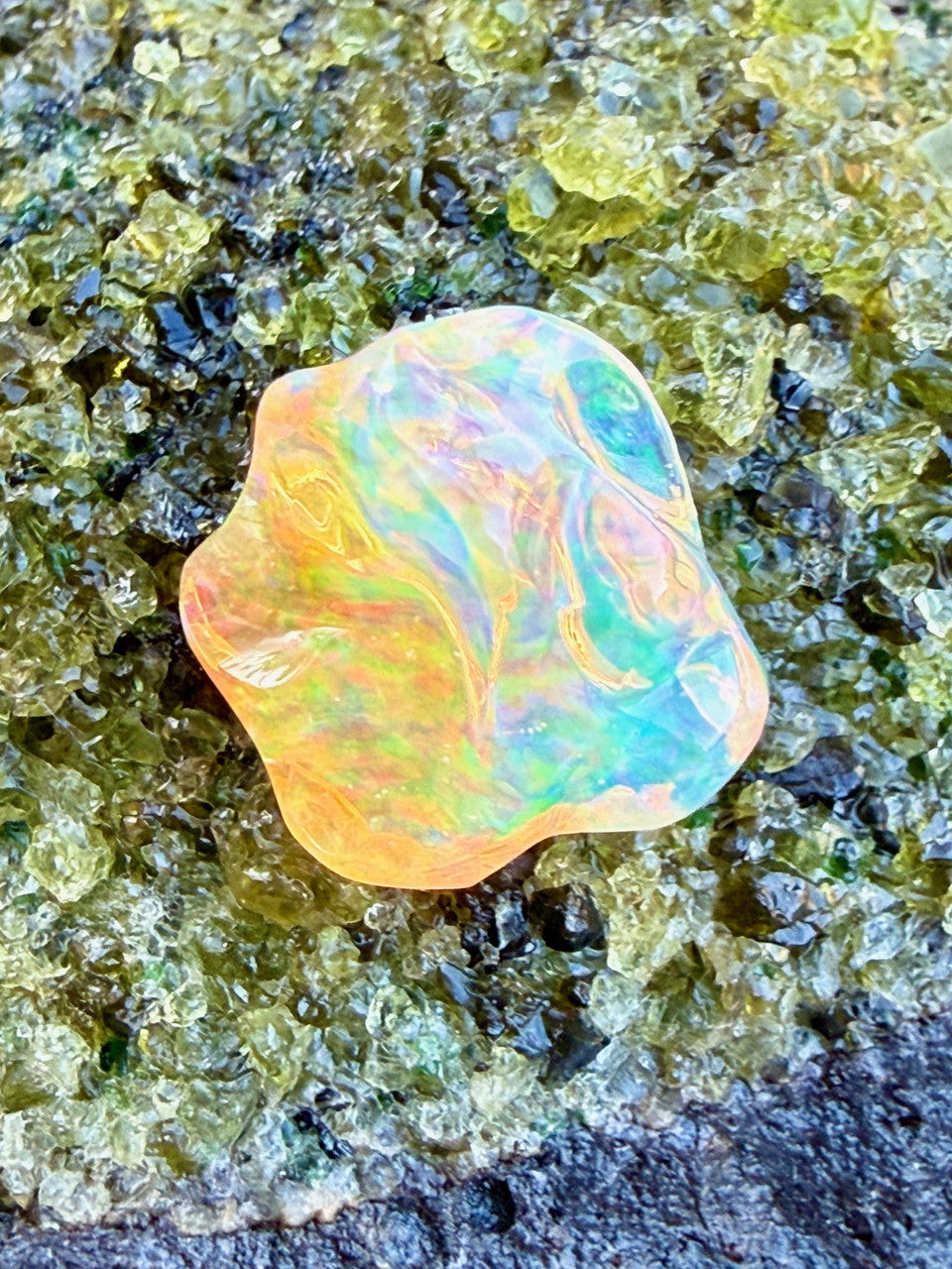 Fyre and Ice - Mexican Fire Opal - 9.1 Ct
