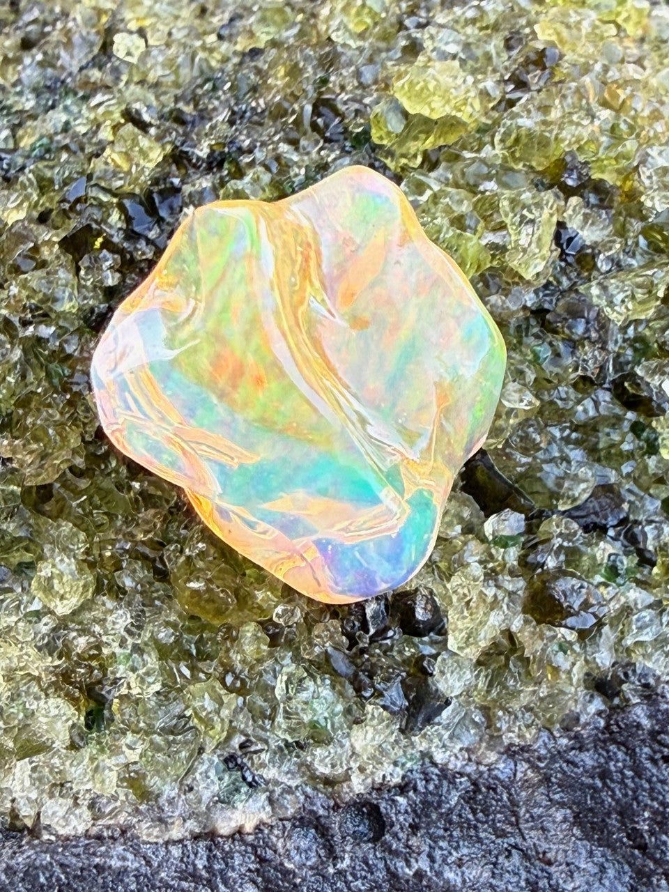 Fyre and Ice - Mexican Fire Opal - 9.1 Ct