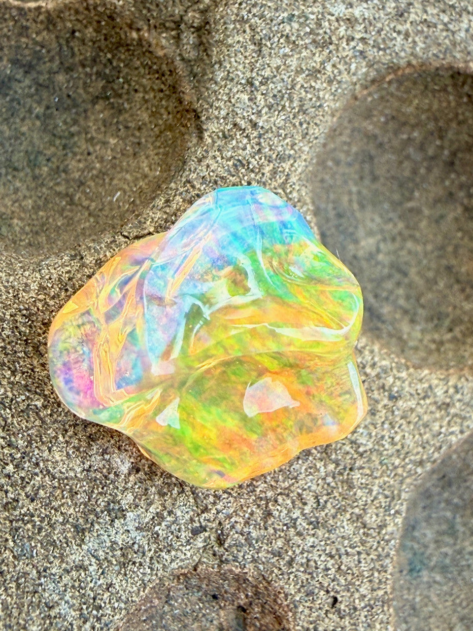 Fyre and Ice - Mexican Fire Opal - 9.1 Ct