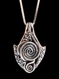 Spiral Galaxy Pendant - Sterling Silver