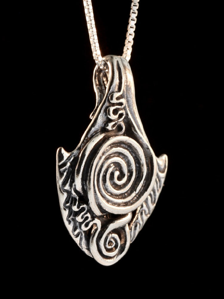 Spiral Galaxy Pendant in Silver