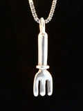 Garden Fork Charm - Sterling Silver