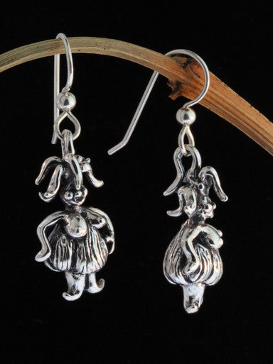 Garlic Goddess Earrings - Silver