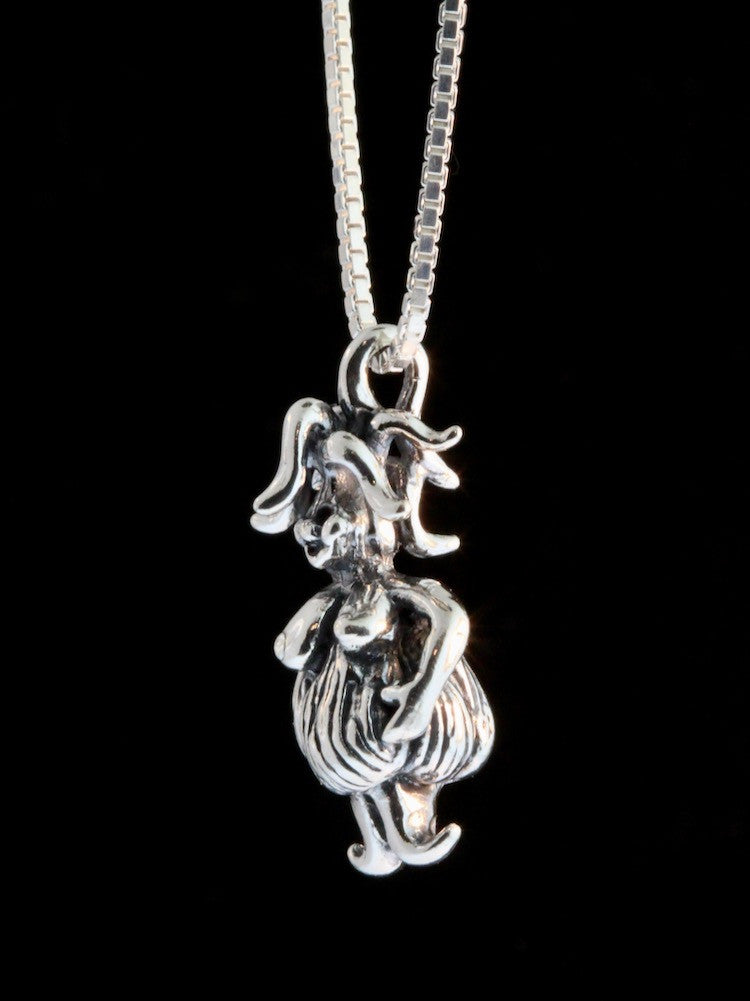 Garlic Goddess Charm - Silver