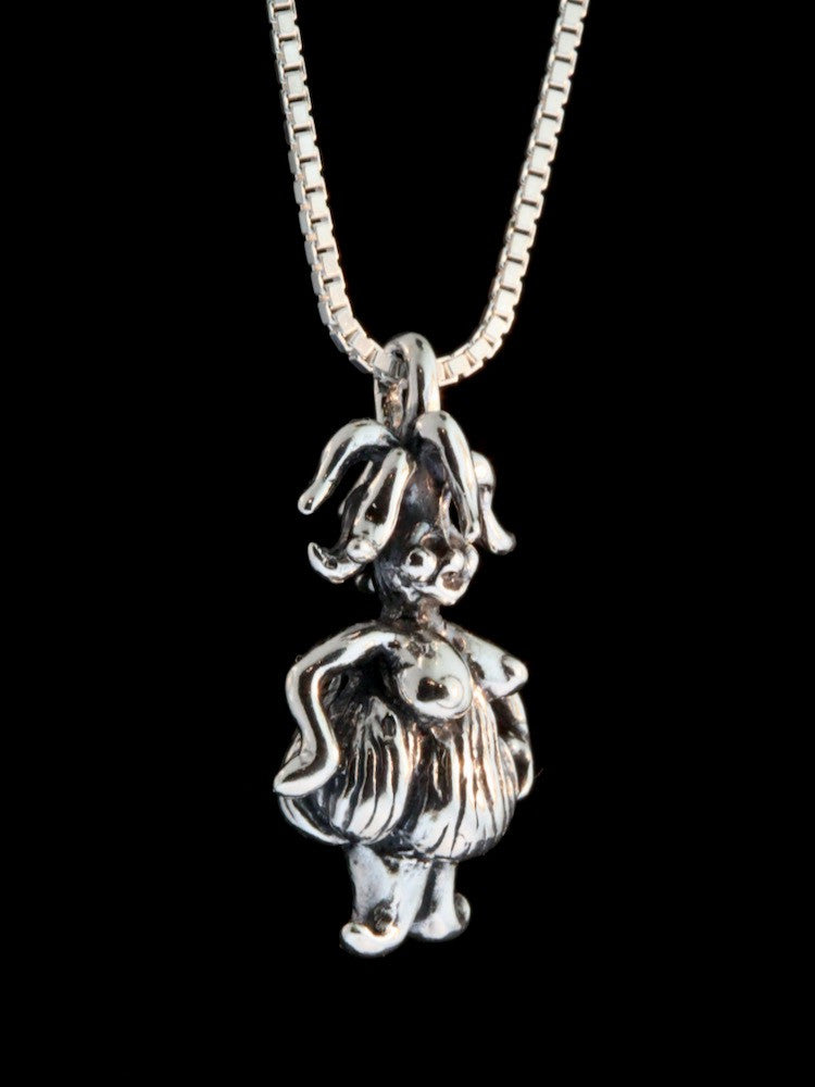 Garlic Goddess Charm - Silver