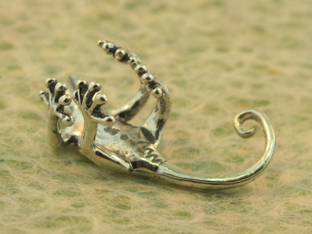 Gecko Ear Climber Cuff - Sterling Silver