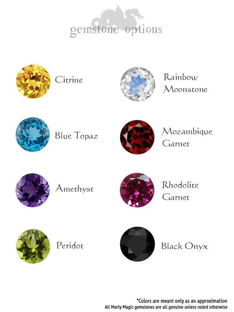 Gemstone Options for Oracle Dragon in 14K Gold