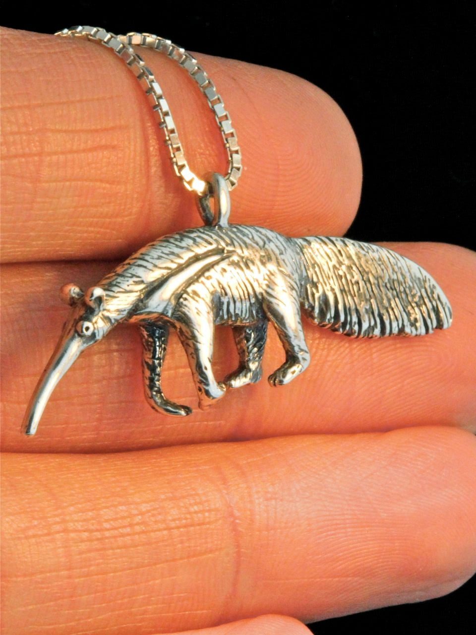 Giant Anteater Charm -Silver