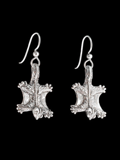 Sugar Glider Possum Earrings - Sterling Silver
