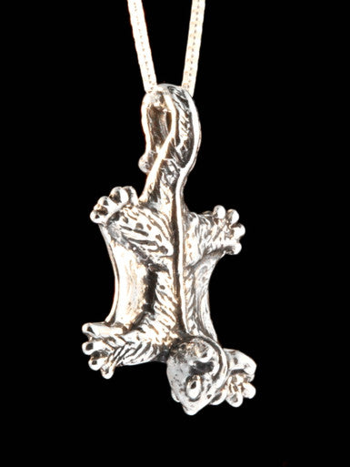 Sugar Glider Possum Charm - Silver