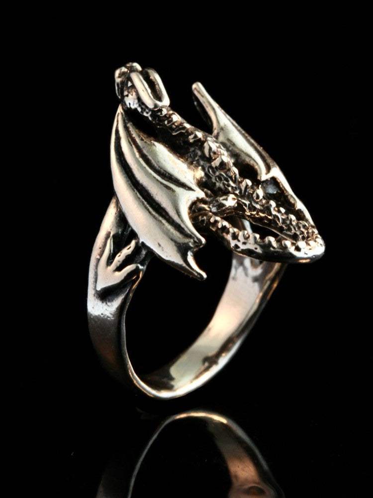 Glider Dragon Ring - Sterling Silver
