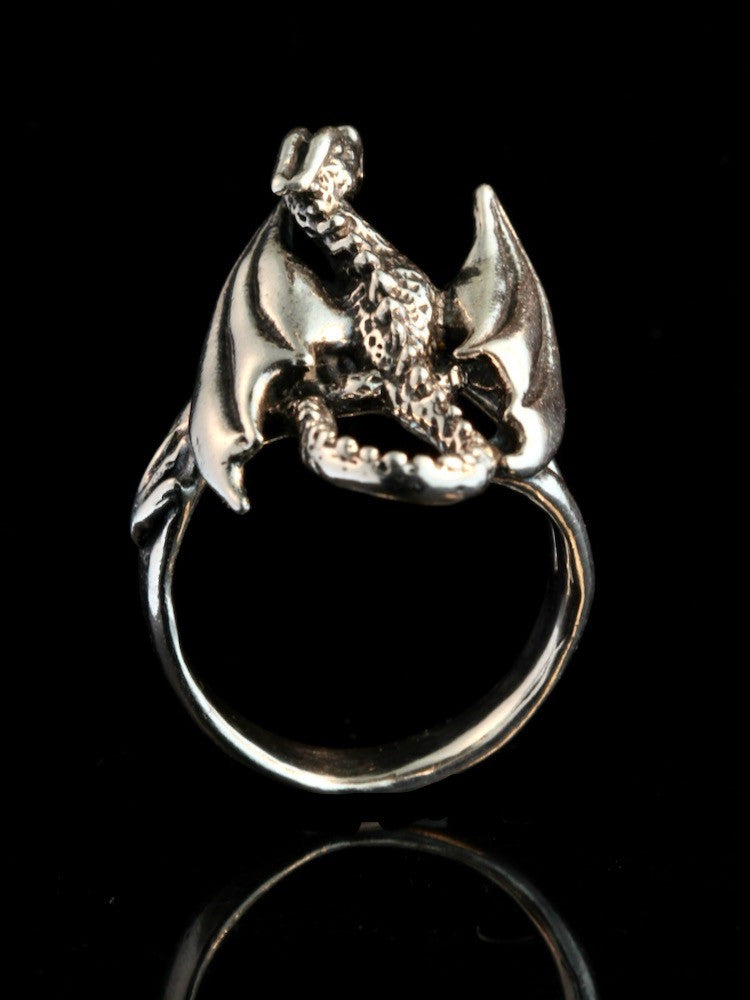 Glider Dragon Ring - Sterling Silver
