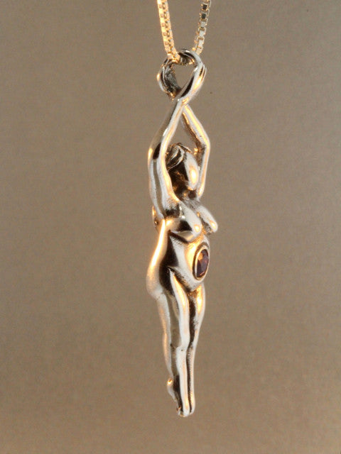 Goddess Pendant with Amethyst