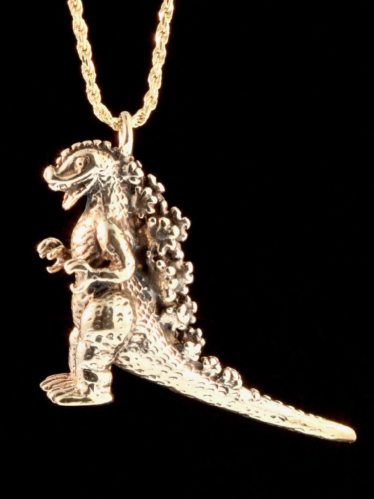 Godzilla Pendant in14K Gold