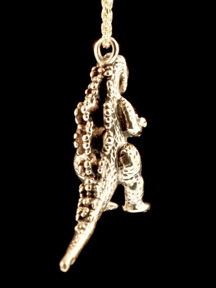 Godzilla Pendant in14K Gold