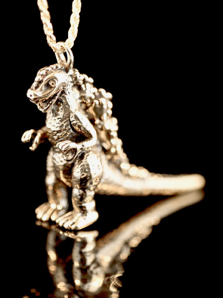 Godzilla Pendant in14K Gold