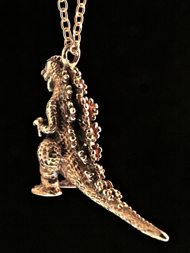 Bronze Godzilla Pendant
