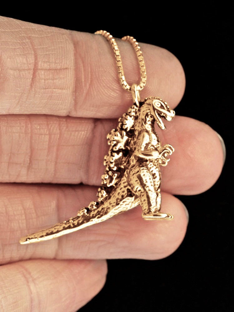 Godzilla Pendant in14K Gold