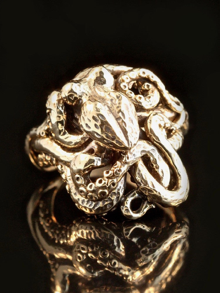 Octopus Ring in 14K Gold