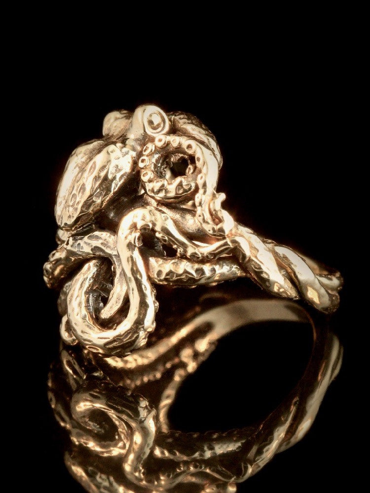 Octopus Ring in 14K Gold