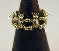 Teddy Bear Ring - 14K Gold