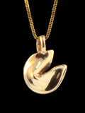 Fortune Cookie Charm - 14K Gold