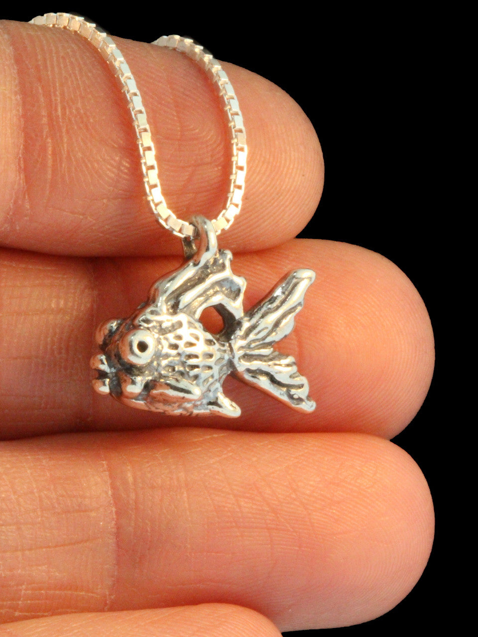 Goldfish Charm - Silver