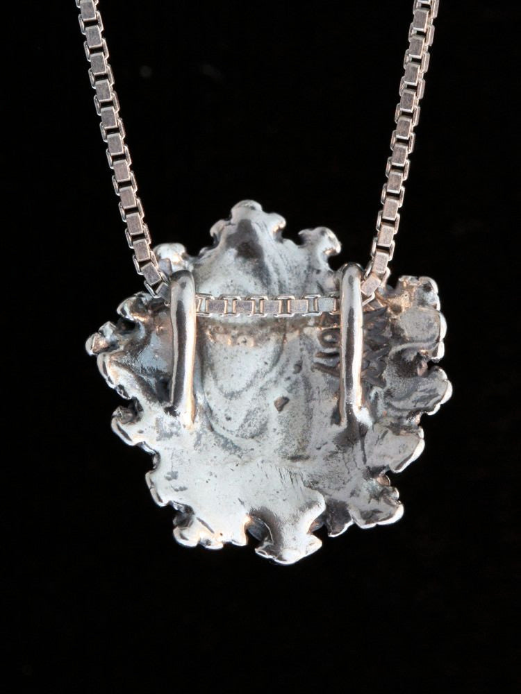 Green Man Charm - Silver