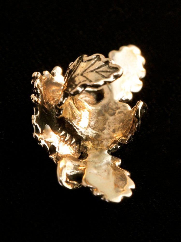 Green Man Ear Cuff Bronze