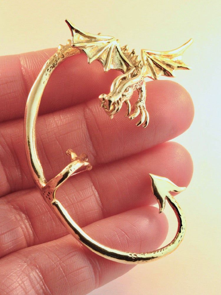 Guardian Dragon Ear Wrap - 14K Gold