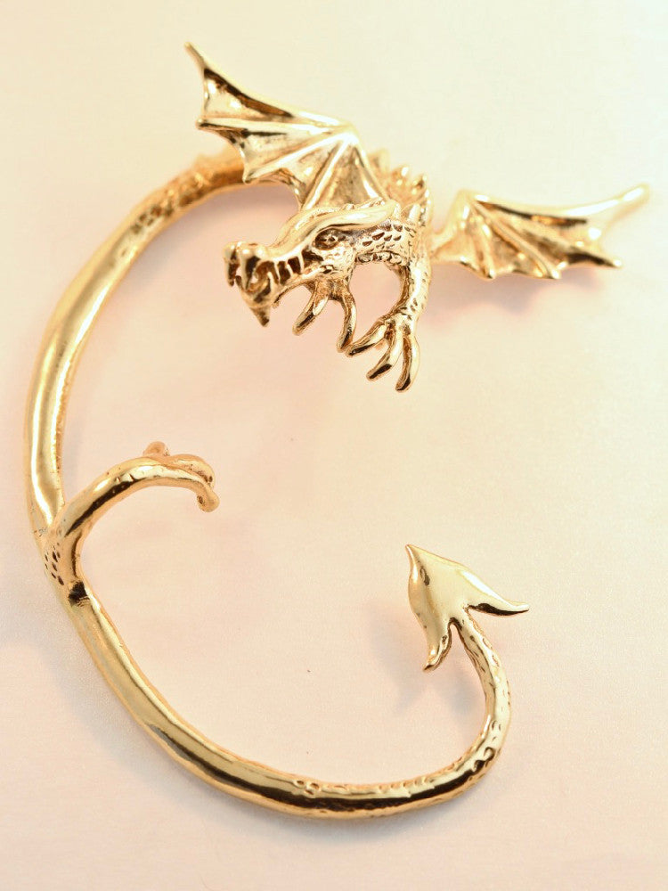 Guardian Dragon Ear Wrap - 14K Gold