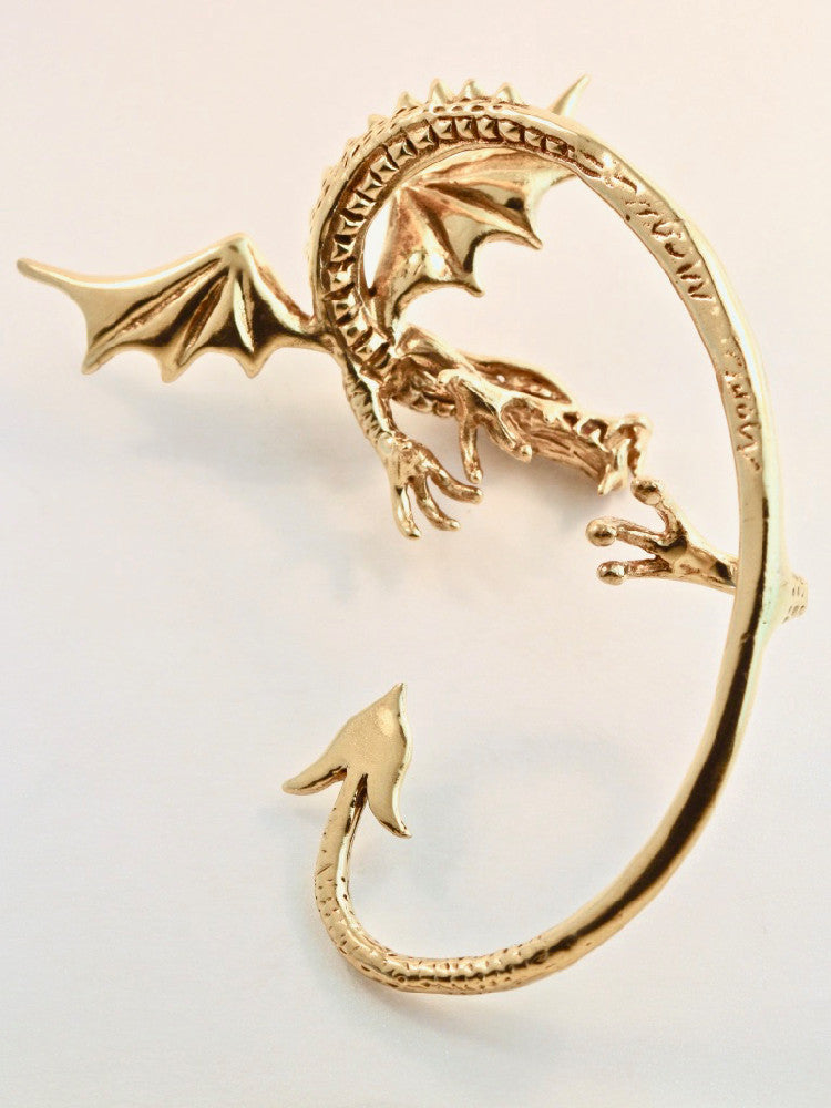 Guardian Dragon Ear Wrap - 14K Gold