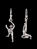 Lovers Leap and Head Over Heels Earrings - Sterling Silver