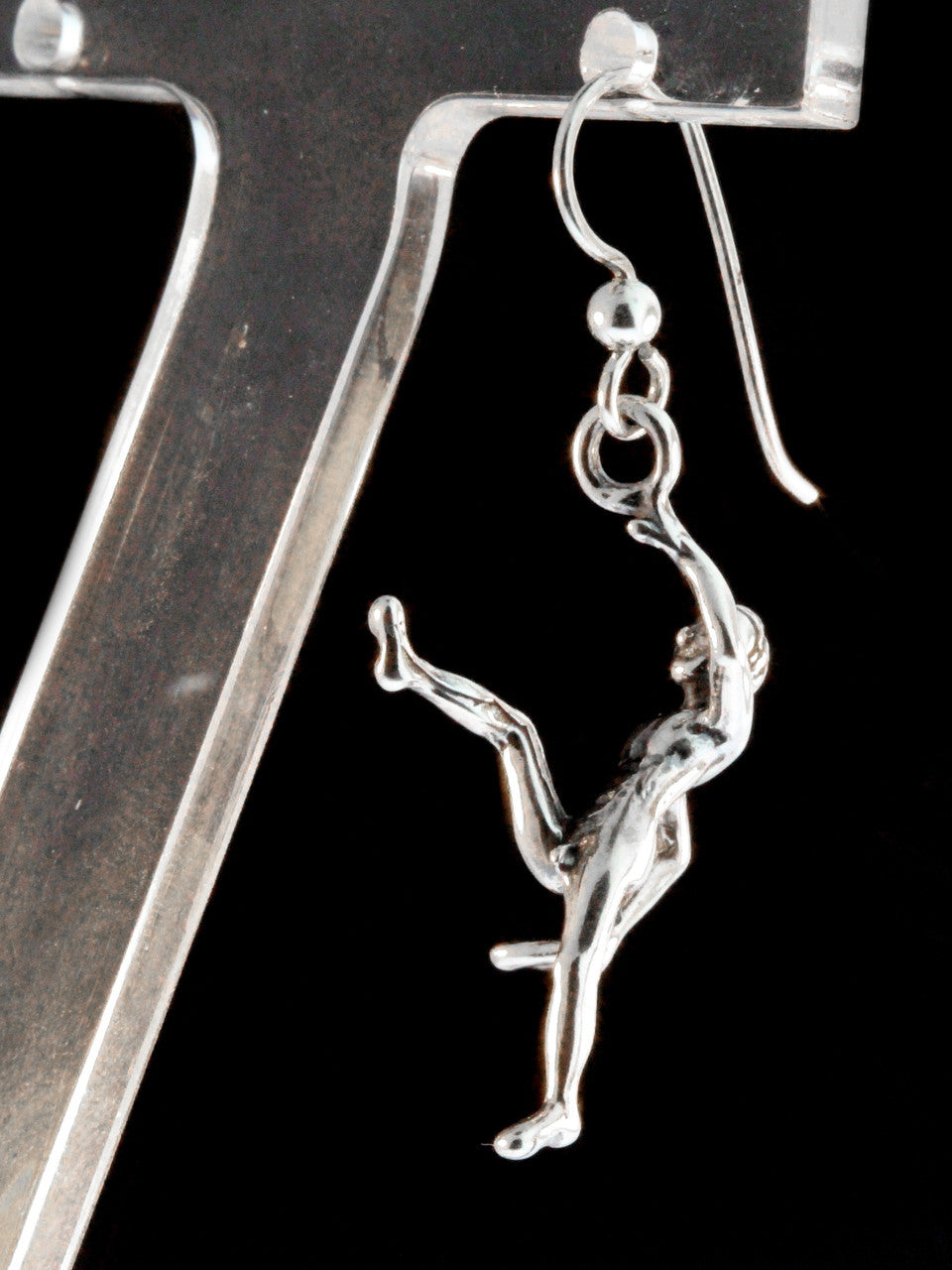 Lovers Leap and Head Over Heels Earrings - Sterling Silver